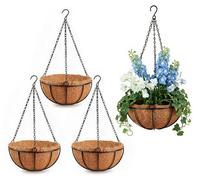 Omgoods - Lot de 4 supports suspendus pour plantes, en forme de noix de coco, pour intérieur et extérieur