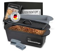 Omgoods - Moule à pain en fonte avec couvercle et revêtement antiadhésif - 3,5 L