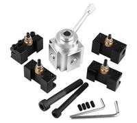 Omgoods - Outil de changement rapide - Support d'outil interchangeable - Multifonctionnel - Noir - Pour mini-tour - Outil et support - Adapté pour l'usinage des métaux...