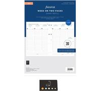 Omgoods - Pack de recharge Filofax 2023 - Format A4, orientation verticale, 1 semaine sur 2 pages