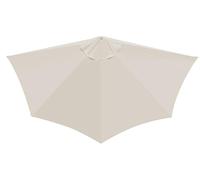 Omgoods - Parasol demi-rond de 2,7 mètres - Protection UV et toile de parasol de remplacement