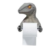 Omgoods - Porte-rouleau de papier toilette en forme de dinosaure - Porte-serviette - Support mural - Salle de bain/Cuisine - Design adorable - Organisateur