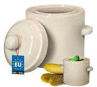 Omgoods - Pot de fermentation pour choucroute - 1,8L, en céramique