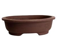 Omgoods - Pots en céramique pour bonsaï, non vernis - Design 3, 18 cm