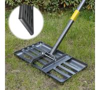 Omgoods - Râteau pour jardin et pelouse - 157 cm, métal, efficace et durable