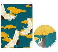 Omgoods - Rideau de porte japonais "noren" avec double motif - Décoration sushi, 85x120 cm
