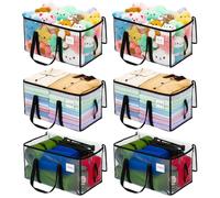 Omgoods - Sac de rangement 90L, grande capacité - Boîtes de déménagement transparentes - Sac de rangement avec couvercle - Fermetures éclair - Poignée - Pour linge de lit/vêtements - Boîtes de rangeme