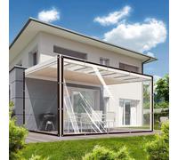 Omgoods - Tente extérieure transparente et imperméable avec œillets, dimensions 3 x 4 mètres