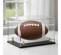 Omgoods - Vitrine en acrylique pour rugby et football, avec base surélevée