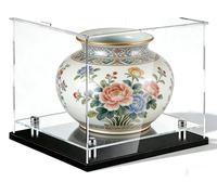 Omgoods - Vitrine en acrylique transparente - Boîte de présentation anti-poussière pour figurines - Montage facile