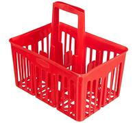 omia Stefanplast 42217 Bottle Holder for 1 Litre Bottle, Red, 30 x 21 x 28 cm