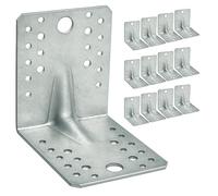 OMIDEAS 12 x Equerre d'assemblage renforcée (105 x 105 x 90 x 2.5) Equerre de Fixation Angle Droit Support en forme de L, Équerre Angle 90 Degrés en Acier, Équerre de Coin