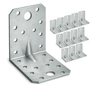 OMIDEAS 12 x Equerre d'assemblage renforcée (70 x 70 x 55 x 1.5) Equerre de Fixation Angle Droit Support en forme de L, Équerre Angle 90 Degrés en Acier, Équerre de Coin
