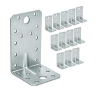 OMIDEAS 12 x Equerre d'assemblage renforcée (90 x 50 x 55 x 1.5) Equerre de Fixation Angle Droit Support en forme de L, Équerre Angle 90 Degrés en Acier, Équerre de Coin