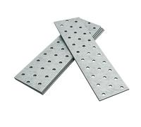 OMIDEAS 5 x Plaques d'assemblage perforée plates (200 x 60 x 2) Connecteur de réparation, Plaques de raccord, en acier galvanisé