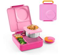 Omie Box Kids Bento Boîte à repas avec bol en acier inoxydable Rose Pixie 250 ml