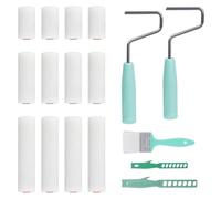 OMJMYY 17 Pièces Rouleau Peinture Mousse 2 Pouces 4 Pouces 6 Pouces Petit Rouleau Peinture Mini Rouleau Peinture,Rouleau Mousse Peinture Pour Décoration Murale et Plafonds