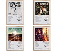 Omle Affiches Signées Limitées My Chemical Romance Couverture d'Album de Musique Impressions HD Toile Art Mural Esthétique Pièces pour Salle de Musique Chambre Dortoir Décoration Murale Art 20 x 30 cm