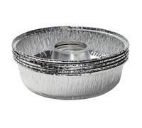 OMNIA Lot de 5 Moules en aluminium avec couvercles pour four