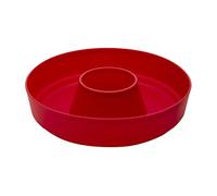Omnia Moule en Silicone 2.0 pour Pâtisserie, Matière Antiadhésive sans BPA, Compatible Four, Plage de Chaleur de -30°C à +260°C, Forme Ronde, Rouge, Ø 22,5 x 6 cm