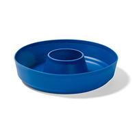 Omnia Moule en Silicone Antiadhésif pour Four, Forme Ronde, Utilisations Multiples: Gâteau, Tarte, Muffin, Lavable au Lave-Vaisselle, Bleu