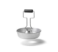 Omnia Poignée de Transport en Acier Inoxydable Poli, Forme en J, Compatible avec Four, Moule Maxi et Moule en Céramique