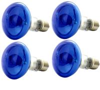 OmniaLaser - Lot de 4 ampoules à incandescence colorées, E27, 60 W