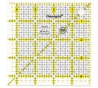 Omnigrid Prym Règle Universelle 4,5’’ x 4,5’’ (11,4 x 11,4 cm) avec échelle d’Angles en Pouces
