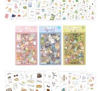 Omnikryp 18 Feuilles Autocollant Scrapbooking, 400+ Stickers Aesthetic, Exquisit Autocollants d'Album, Imperméable et Durable, pour Décorer Valises, Ordinateurs, Agendas, Cahiers, Réfrigérateurs