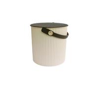 omnioutil Crème Hachiman Seau Poubelle Poubelle Multifonction Moyen 10 litres Tabouret Porte Objets Jouets boîte