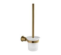 OMNIRES Art Line - Brosse WC avec support mural, bronze brossé/verre dépoli AL53620BR