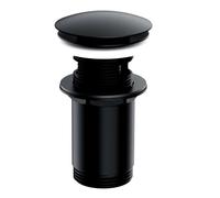 OMNIRES - Bonde de lavabo, Click Clack, noir mat A706BL