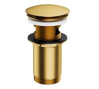 OMNIRES - Bonde de lavabo, Click Clack, or brossé A706GLB