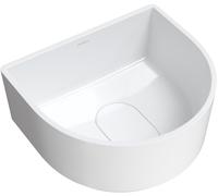 Omnires Cadence M+ lavabo 42x37 cm semi-circulaire à poser blanc brillant CADENCE420BP