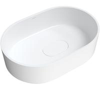 Omnires Cadence M+ lavabo 62x42 cm ovale à poser blanc mat CADENCE620BM