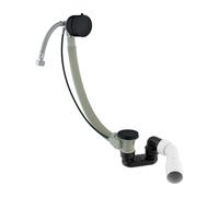 OMNIRES CGS - Garniture de vidage avec remplissage par le trop-plein, longueur 81 cm, blanc brillant TK132-PLUS-3.43+64-SBL