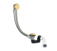 OMNIRES CGS - Garniture de vidage et trop-plein pour baignoire, longueur 81 cm, doré brossé TK104-PLUS-3.07+64-SGLB
