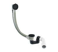 OMNIRES CGS - Garniture de vidage et trop-plein pour baignoire, longueur 81 cm, noir mat TK104-PLUS-3.43+64-SBL
