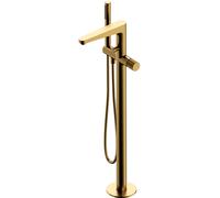 OMNIRES Contour - Mitigeur de baignoire pour montage au sol, avec corps d'encastrement, doré brossé CT8033GLB