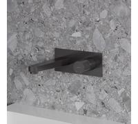 OMNIRES Contour - Mitigeur de lavabo encastré, 2 trous, avec corps d'encastrement, anthracite brossé CT8015AT