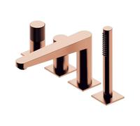OMNIRES Contour - Mitigeur pour rebord de baignoire, installation 4 trous, cuivre brossé CT8032CPB