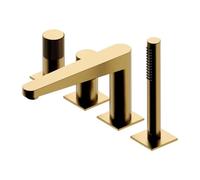 OMNIRES Contour - Mitigeur pour rebord de baignoire, installation 4 trous, or brossé CT8032GLB