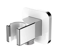 OMNIRES - Coude mural avec support, chrome/blanc 8815CRB