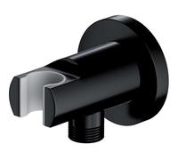 OMNIRES - Coude mural avec support, noir 8873BL