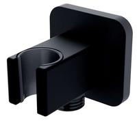 OMNIRES - Coude mural avec support, noir mat 8815BL