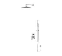 OMNIRES Fresh - Set de douche avec mitigeur encastré, corps d’encastrement, 25x25 cm, 3 jets, chrome SYSFR11CR