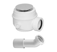 OMNIRES - Garniture de vidage pour receveurs de douche, évacuation horizontale, chrome WB01XCR