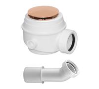 OMNIRES - Garniture de vidage pour receveurs de douche, évacuation horizontale, cuivre WB01XCP