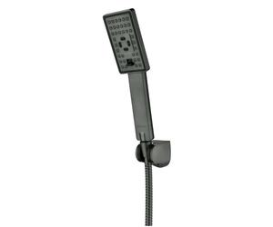 OMNIRES Jimjim - Set pommeau de douche, support et flexible, graphite JIMJIM-PGR