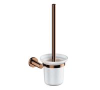 OMNIRES Modern Project - Brosse WC murale avec support, verre laiteux/cuivre MP60620CP